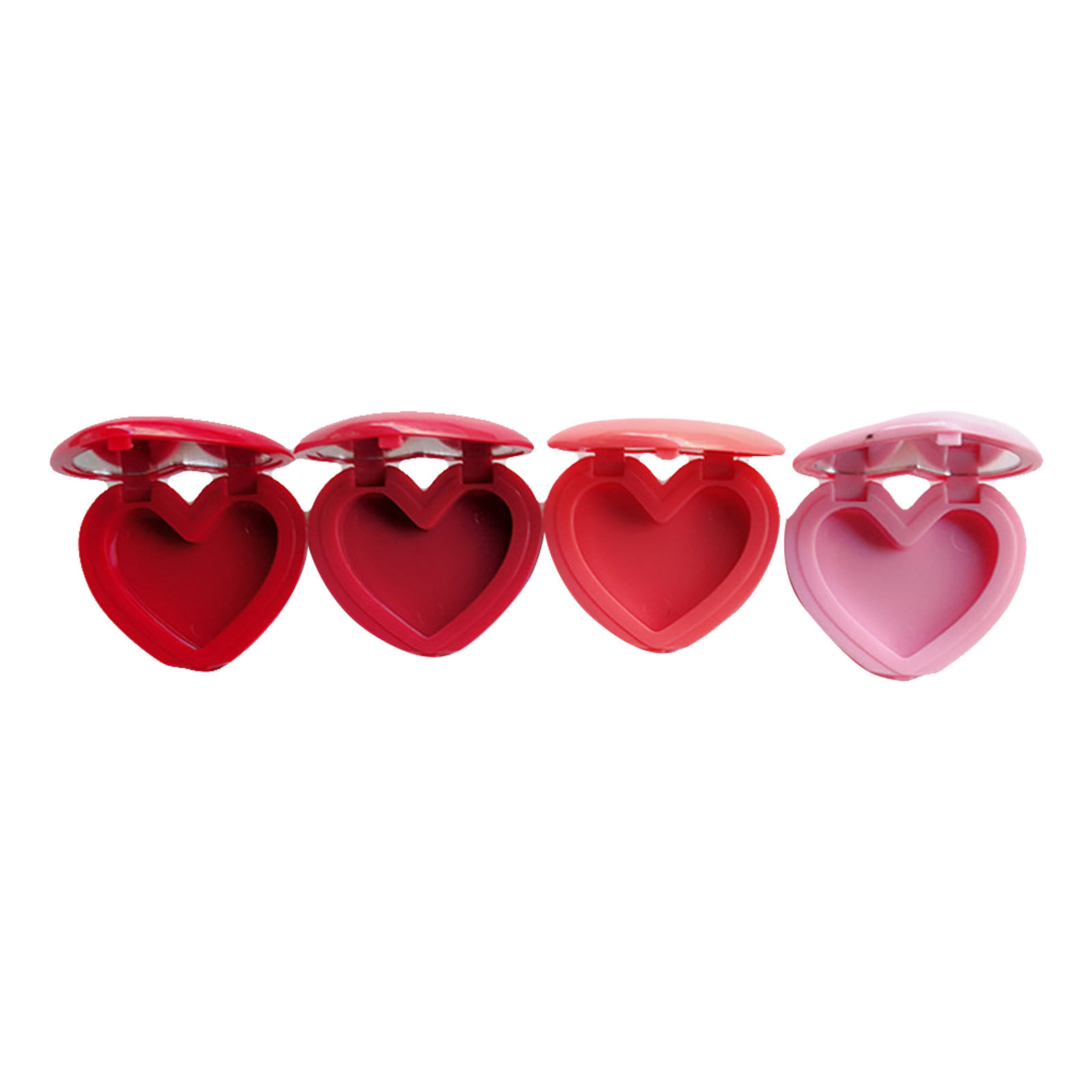 Lip Balm - 4 adet Kalp Şeklinde, Yeniden Doldurulabilir