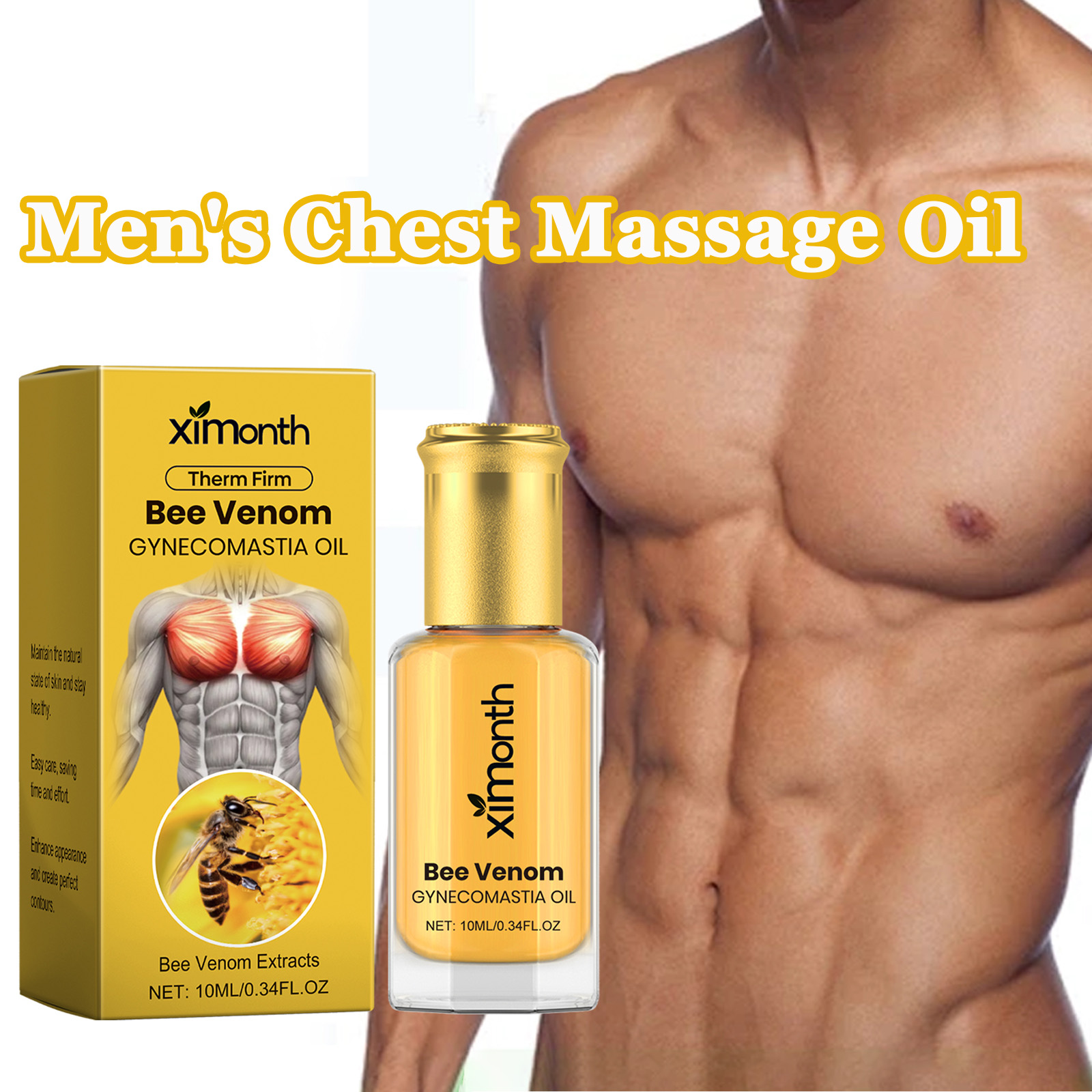 Skincare China - Arı Zehiri Erkek Göğüs Masaj Yağı