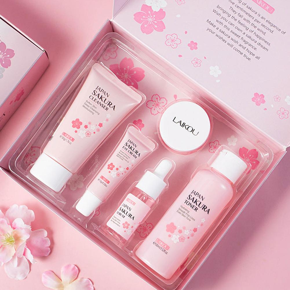 Skincare Glowing - LAIKOU Japon Sakura Cilt Bakım Seti