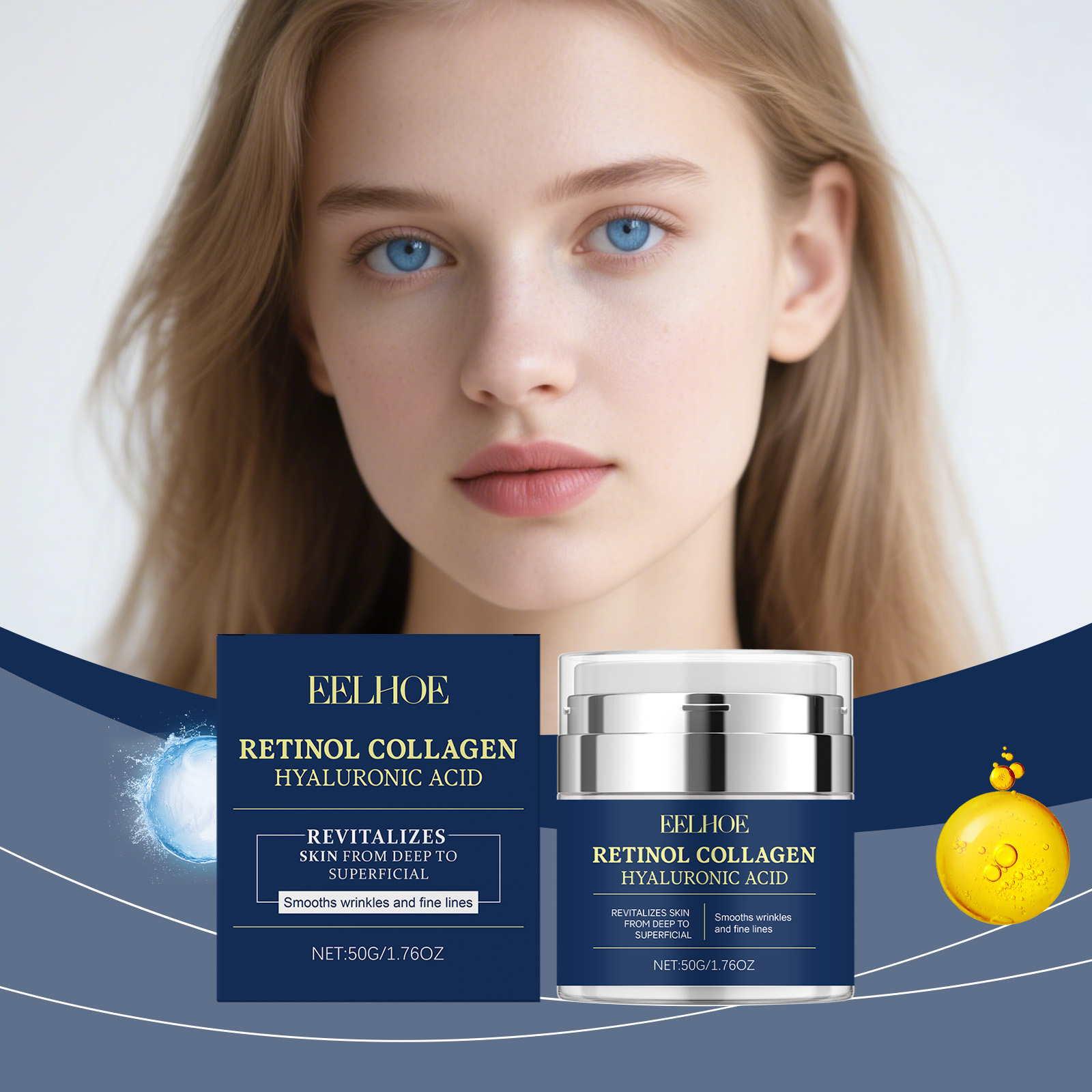 Retinol Cream - EELHOE Retinol Kolajen Krem Kırışıklık Giderici
