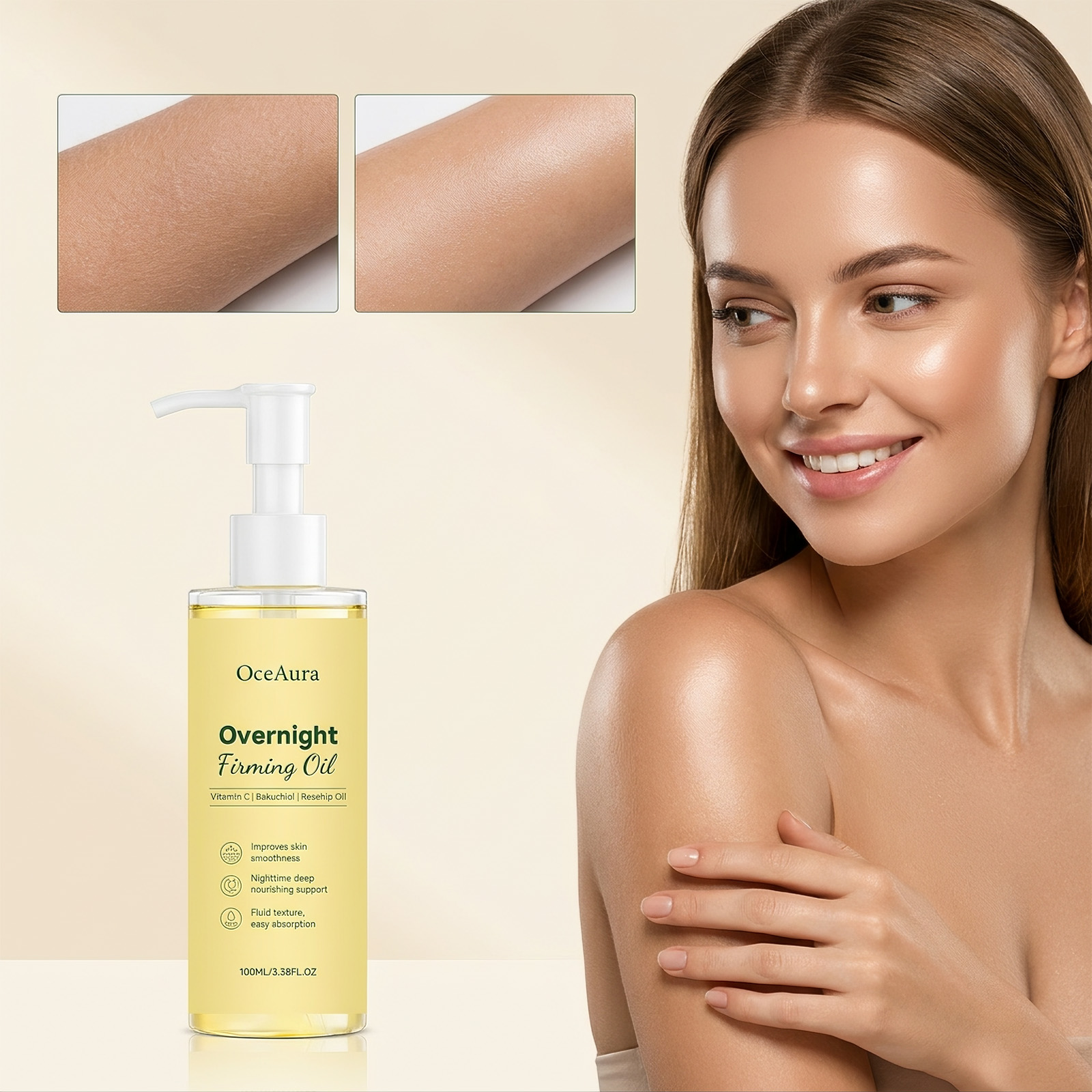 OceAura Gece Boyu Cildi Sıkıla - Face Oil Rosehip incelemesi ve fiyatı