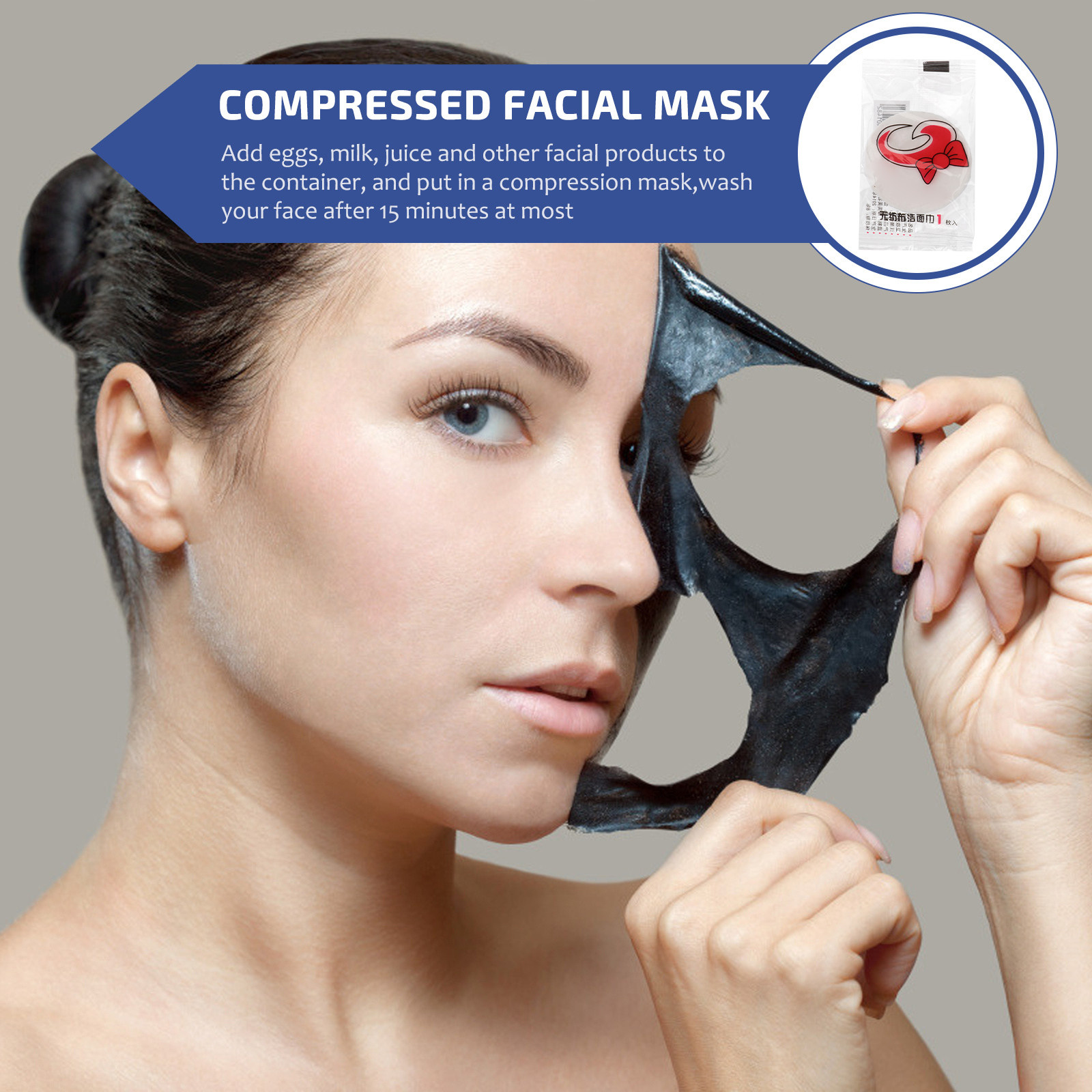 100 Adet Sıkıştırılmış Yüz Mas - Face Mask Skincare incelemesi ve fiyatı